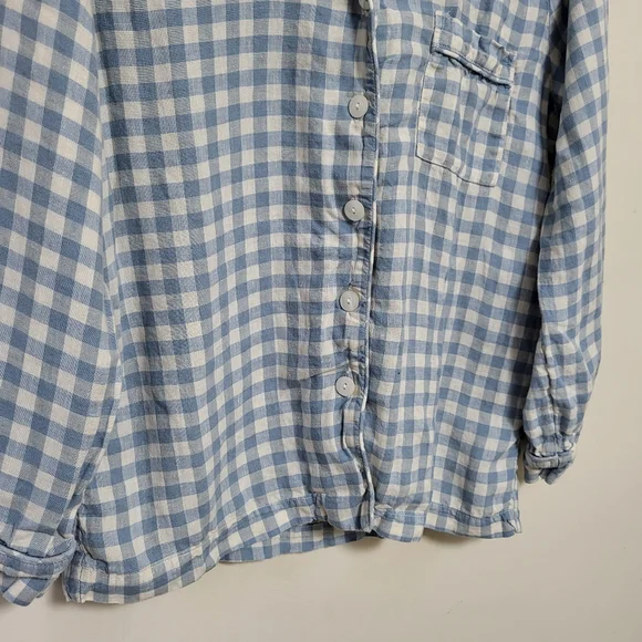 Piglet In Bed Gingham Pajama Top